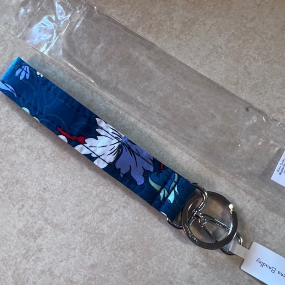 Vera Bradley FLORAL BURSTS Wristlet Keychain NWT - Picture 4 of 4